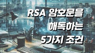 RSA 암호문을 해독하는 5가지 조건 [upl. by Warila]