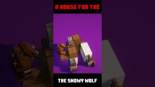 Dog house Tutorials for snowy wolf variant in Minecraft for 1205 [upl. by Libbey63]