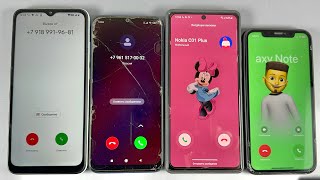 Incoming Calls Samsung Galaxy Note 20  IPhone XR  Redmi Note 7  Redmi A2 [upl. by Nywles255]