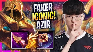 FAKER BRINGS BACK HIS ICONIC AZIR  T1 Faker Plays Azir MID vs Kassadin  Season 2023 [upl. by Derte522]