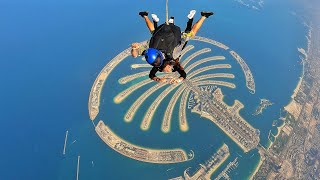 Thrilling Skydive Dubai 2023 An Unforgettable Adventure [upl. by Kirsch]