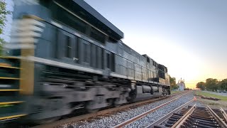 NS 111 FLOORS PAST MONTGOMERY CITY MO WITH NICE P5 HORNSHOW [upl. by Nitsed]