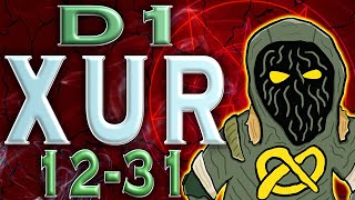 Destiny 1  Xur Location and Inventory  123121 [upl. by Im]