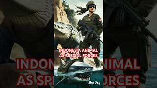 Indonesia Animal as Special Forces part 3animalsybridanimals youtube1kcreators animalfusion [upl. by Piane]