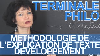 Méthodologie de lexplication de texte  développement  Philosophie  Terminale  Les Bons Profs [upl. by Pike564]