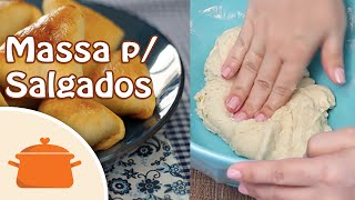 Receita de Massa para Salgados Assados  Não Precisa Sovar Nem Crescer [upl. by Annaed659]