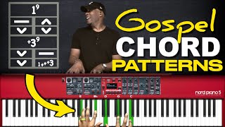 How to Play INSTANT Gospel Chord Patterns  251 amp Tritones Formula [upl. by Ade]