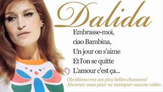 Dalida  Ciao ciao bambina  Paroles Lyrics [upl. by Ekaj939]