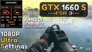 GTX 1660 SUPER  Cod Warzone 3  Official AMD FSR 3 Frame Generation [upl. by Renelle]