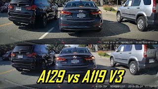 Viofo A129 vs A119 V3 Dash Cam Comparison [upl. by Nevyar155]