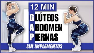 RUTINA DE GAP  Glúteos Abdomen y Piernas  RUTINA SIN PESO Y SIN SALTOS  NatyGlossGym [upl. by Yro]