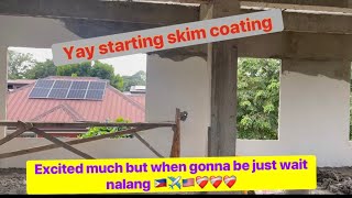 Finishing amp skim coat excited much 🇵🇭✈️🇺🇸❤️‍🩹❤️‍🩹❤️‍🩹 [upl. by Naira]