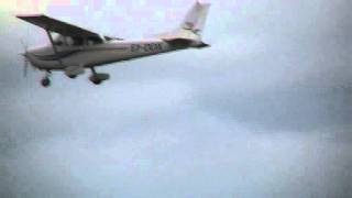 Go Around Cessna 172 nearly Crash  Cork Airport with Live ATC [upl. by Neetsuj]