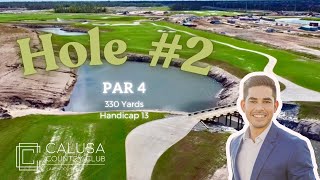 Calusa Country Club Hole 2 FlyOver [upl. by Sanez692]