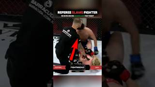 Referee SLAMS Fighter  WHEN REFEREES FIGHT BACK mma [upl. by Qifahs]