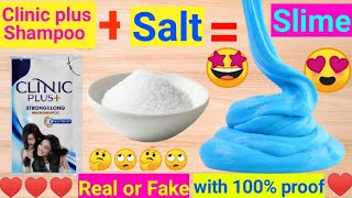 How to make slime without Glue and Borax  Slime with clinic plus shampoo and salt [upl. by Hpesoj]