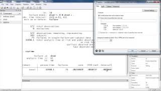 Calculate incidence rates and incidencerate ratios for survival data using Stata® [upl. by Onilecram]