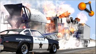 BeamNG Drive Trucks Vs Cars 7  Insanegaz [upl. by Braswell999]