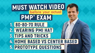 PMP Most Important Video Before Actual PMP Exam  PMP Exam Day Strategies 2024 [upl. by Auhsuoj]