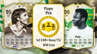 UNLIMITED 88 ICON PLAYER PICKS 👀 FC 24 Ultimate Team [upl. by Pember]