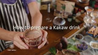 How to prepare your cacao drink [upl. by Derdlim446]