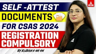 How to Self Attest a Document 📑 DU CSAS Portal Registration 2024  Must Watch [upl. by Darsey996]