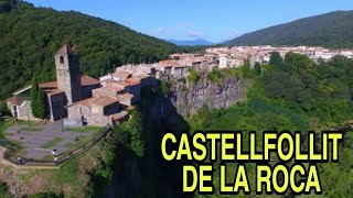 CASTELLFOLLIT DE LA ROCAANOTHER VILLAGE OF CATALONIA SPAIN MUST VISIT [upl. by Naitsirc]