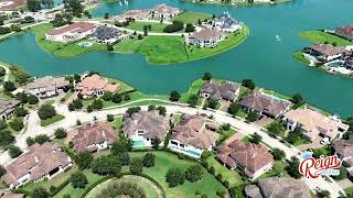 Riverstone Subdivision Drone Flyover  Sugar Land and Missouri City TX [upl. by Ahsatsana]