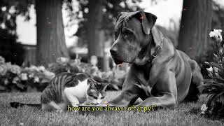 quotThe Heartwarming Tale of the Hungry Cat and the Kind Dog  A Story of Unlikely Friendship [upl. by Descombes807]