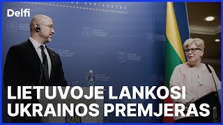 Lietuvos ir Ukrainos premjerų spaudos konferencija [upl. by Eiramanitsirhc]