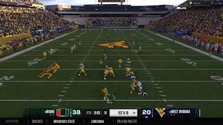 OTSS Y3 W12 Canes vs WVU [upl. by Julina669]