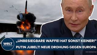 PUTINS KRIEG quotEine unbesiegbare Waffe Hat sonst keinerquot SuperRakete Neue Drohung gegen Europa [upl. by Trinidad443]