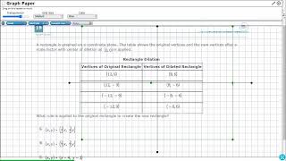 8th Grade STAAR Practice Dilation Representations 83C  15 [upl. by Brander]