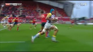 Justin Tipuric shows his class to create try vs Munster 2014 [upl. by Januisz]