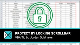 Protect Cells in Excel by Locking Scrollbar  Excel Tips amp Tricks [upl. by Shipp]