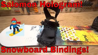 Salomon Hologram Snowboard Bindings Review Salomon Shadow Fit Technology Review [upl. by Atiekal315]