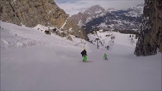 CORTINA D´AMPEZZO TOFANA  WELTCUPABFAHRT  GOPRO  NONSTOP [upl. by Kcirdderf]