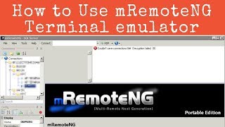 How to use mRemote ssh tool  Hindi [upl. by Aydidey]