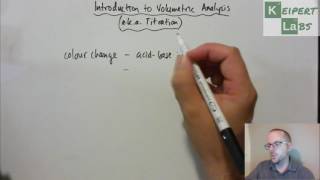 Introduction to Volumetric Analysis aka Titration [upl. by Roana]