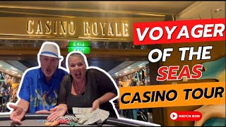 Royal Caribbeans Voyager of the Seas Casino Royale Detailed Tour [upl. by Cece]