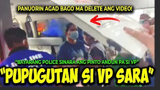 KAKAPASOK LANG VP SARA IIPITIN ANG ULO SA PINTO NG BAYARANG POLICE NI TAMBA WALANG AWA NA TALAGA [upl. by Citarella]