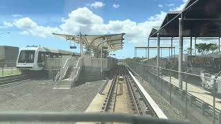 Honolulu Skyline Metro Rail Westbound from Hālawa to Kualakai Station Drivers Eye View Full Ride [upl. by Ijic]