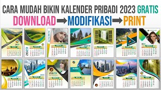 Cara Mudah Membuat Kalender Pribadi 2023 gratis [upl. by Erskine886]