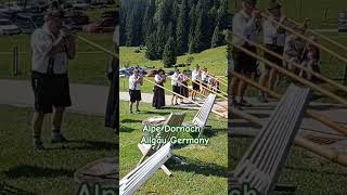 Allgäu Alphorn Alpe Dornach Deutschland Bayern alpe oberstdorf germany alphorn rogalpejski [upl. by Assej]