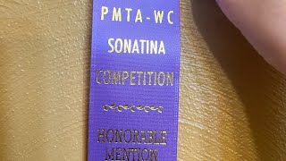 PMTA 26th annual Sonatina Competition Level 8 Honorable mention  Sonatina in F major Op168 No 1 [upl. by Allekim]