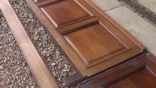 A Large Run of Antique Mahogany Dado Wall Panelling  Panels UKAA [upl. by Adnorat359]