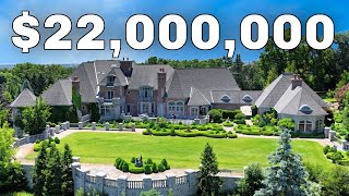 Inside a 22000000 Mega Mansion near Detroit Michigan [upl. by Asenab]