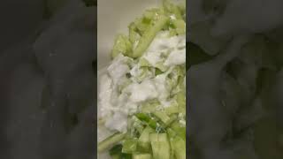 Mastokhiar 👍cucumber  yoghourt  salt paper  dried mint shorts simplefoodnothingtodookok [upl. by Downe]