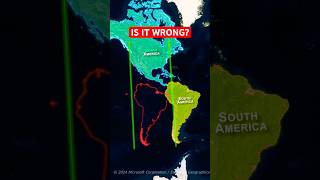 Why South America Isn’t Where You Think It Is  🔥maps southamerica geography northamerica facts [upl. by Doownelg]