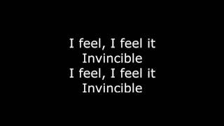 Skillet  Feel Invincible Lyrics HD [upl. by Anelas259]